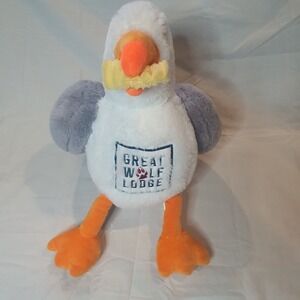 Fiesta Great Wolf Lodge Seagull Curly Fry Plush Stuffed Animal 10' Bird‎ Logo